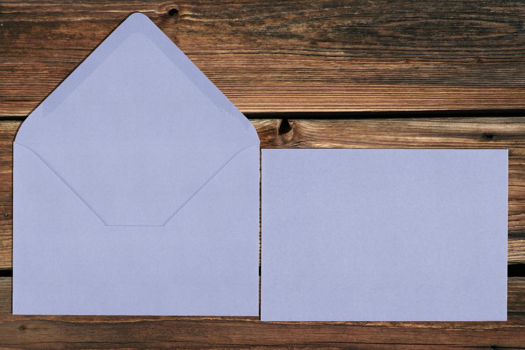 Briefhüllen 110x156 mm Nassklebend Lavendel 120 g/qm